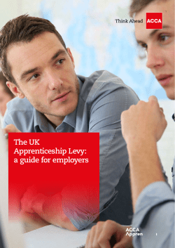 The UK Apprenticeship Levy