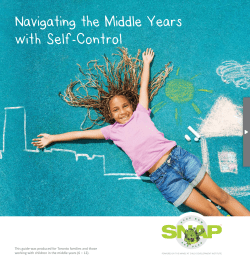 Navigating the Middle Years with Self-Control