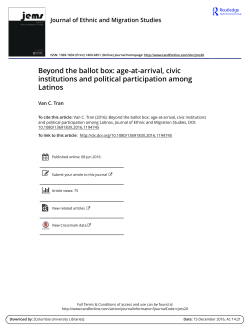 Beyond the ballot box: age-at-arrival, civic institutions and political