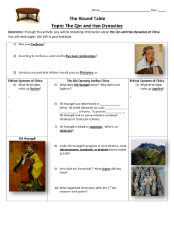 The Qin and Han Dynasties