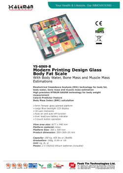 Modern Printing Design Glass Body Fat Scale