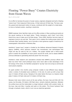 Floating &ldquo;Power Buoy&rdquo; Creates Electricity from Ocean Waves