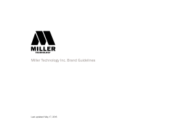 the Miller Technology brand guide