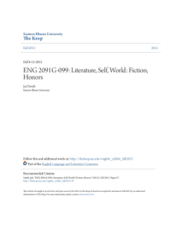 ENG 2091G-099: Literature, Self, World: Fiction - The Keep