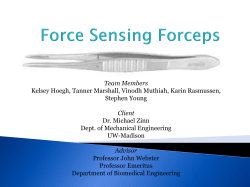 Force Sensing Forceps - UW BME Design - UW