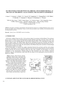 On the interaction between sea breeze and summer Mistral at the