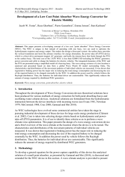 Development of a Low Cost Point Absorber Wave Energy Converter