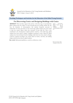 I`m Discovering Conics and Designing Buildings with Conics