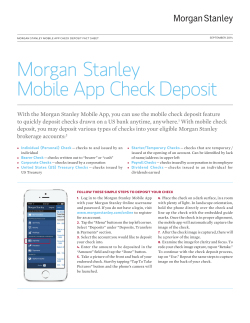 morgan stanley mobile app check deposit fact