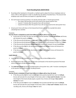 Punch Rounding Rules