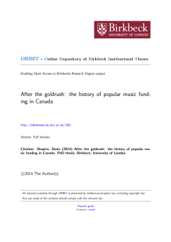 - Online Repository of Birkbeck Institutional Theses