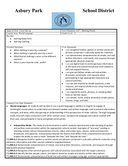 World Language - Asbury Park School District