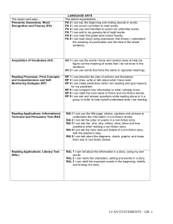First Grade - Pickerington Local School District