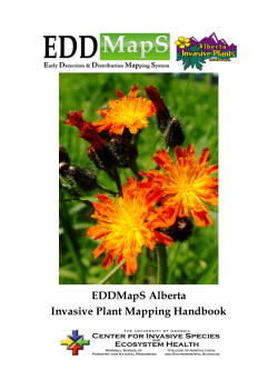 EDDMapS Alberta Invasive Plant Mapping Handbook