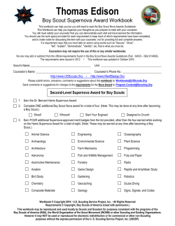 Thomas Edison - US Scouting Service Project