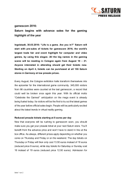 gamescom 2016: Saturn begins with advance sales - Media