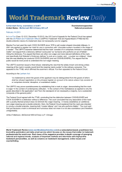 Is that mark funny, scandalous or both? United States