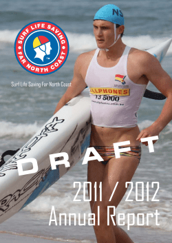 2011/2012 Annual Report - Surf Life Saving Far North Coast Branch