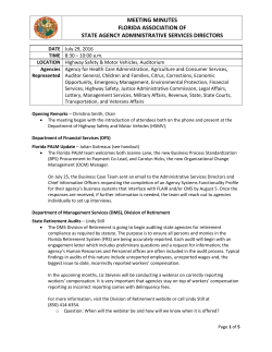 Minutes - Florida Department of Financial Services