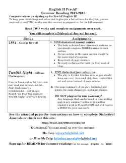 Twelfth Night—William