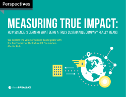 How science is defining what being a truly sustainable company