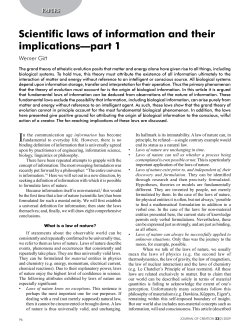 Scientific laws of information and their implications—part 1