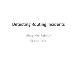 Route Leaks vs Prefix Hijacking