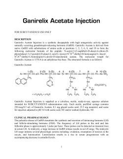 Ganirelix Acetate Injection package insert