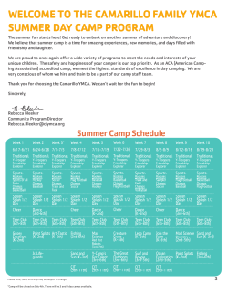 the camarillo family ymca summer