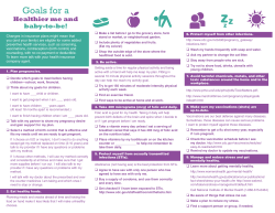Goals for a Healthier Me and Baby to be!