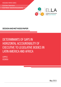 determinants of gaps in horizontal accountability