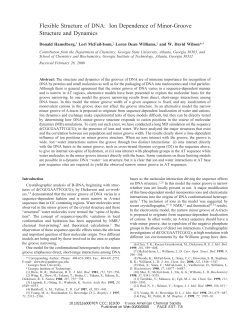 Flexible Structure of DNA: Ion Dependence of Minor-Groove
