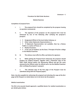 Procedure for Mail Order Business