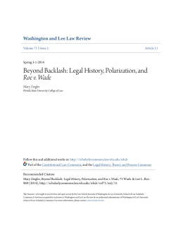 Beyond Backlash: Legal History, Polarization, and Roe v. Wade