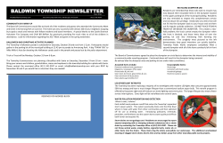 to view the Fall 2016 Township newsletter online