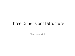 4.2 Three Dimensional Structure