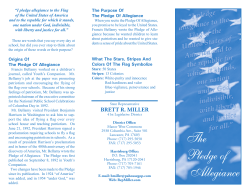 The Pledge of Allegiance - PA State Rep. Brett Miller