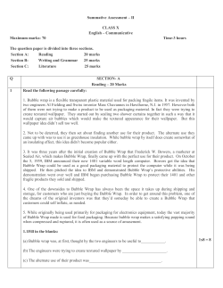 Summative Assessment &ndash; II CLASS X English &ndash; Communicative