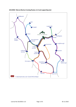 10110502 Mercia Marina Cruising Routes v1.0 and supporting text