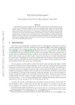 The Dyck pattern poset