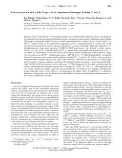 Characterization and Acidic Properties of Aluminum