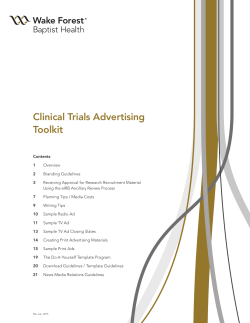 Clinical Trials Advertising Toolkit
