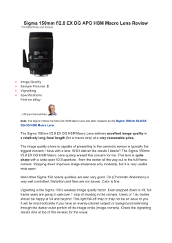 Sigma 150mm f/2.8 EX DG APO HSM Macro Lens Review