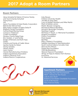 2017 Adopt a Room Partners