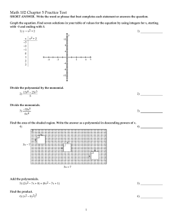 Chapter 5 Practice Test