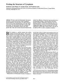 Probing the Structure of Cytoplasm