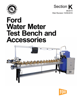 Ford Water Meter Test Bench and Accessories