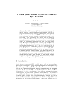 A simple game-theoretic approach to checkonly QVT Relations