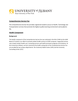 Comprehensive Service Fee Health Component