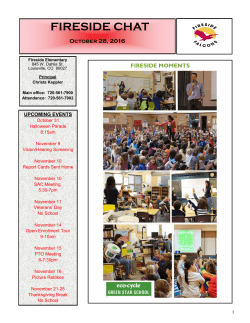 Fireside Chat October 28, 2016 - Fireside Elementary